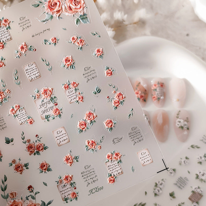 Pegatinas De Uñas De Plástico Rosa De Ferrita al por mayor